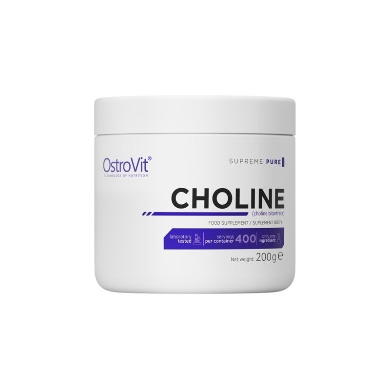 Supreme Pure Choline, 200 grame- Sprijină sănătatea inimii și sănătatea ficatului, reduce grasimea corporala Beneficii Colina Bi