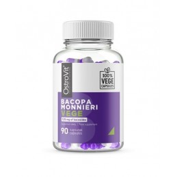 Bacopa Monnieri VEGE, 90 vcapsule, OstroVit Beneficii Bacopa Monnieri- contine antioxidanti puternici, poate reduce inflamatia, 