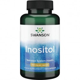 Swanson Inozitol, 650 mg, 100 capsule Beneficii INOSITOL: Inozitolul este un nutrient natural gasit in noua forme (stereoizomeri