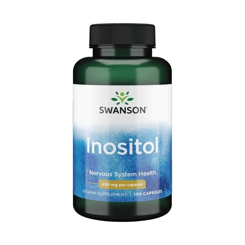 Swanson Inozitol, 650 mg, 100 capsule Beneficii INOSITOL: Inozitolul este un nutrient natural gasit in noua forme (stereoizomeri