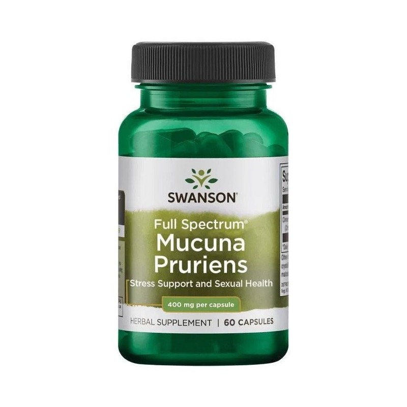 Full Spectrum Mucuna Pruriens (L-Dopa) 400 mg 60 capsule- Minimizarea infertilitatii masculine Beneficii Full Spectrum Mucuna Pr