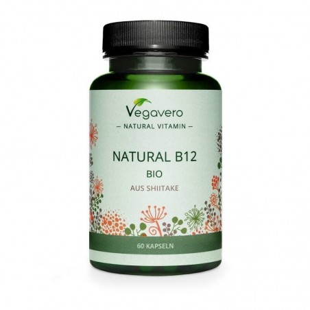 Vegavero Natural Vitamin B12 60 Capsule (Reduce oboseala, intareste imunitatea si sistemul nervos)