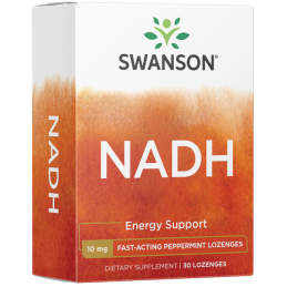 Supliment alimentar NADH 10 mg 30 Tablete, Swanson Beneficii NADH: este esențial pentru producerea de energie, eficacitate clini