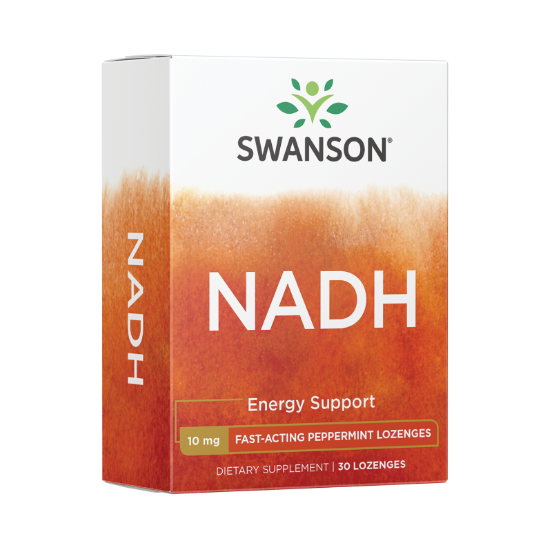 Supliment alimentar NADH 10 mg 30 Tablete, Swanson Beneficii NADH: este esențial pentru producerea de energie, eficacitate clini