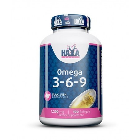 Haya Labs Omega 3-6-9, 100 Capsule, regleaza colesterolul marit si trigliceridele