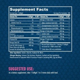 Omega 3-6-9, 100 Capsule, Regleaza colesterolul marit si trigliceridele Beneficii Omega 3-6-9: Suplimentul Omega 3-6-9 de la HAY