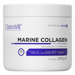 OstroVit Marine Collagen, peptide colagen marin din peste, pudra, 200 grame Beneficii Colagen marin hidrolizat pudra: OstroVit M