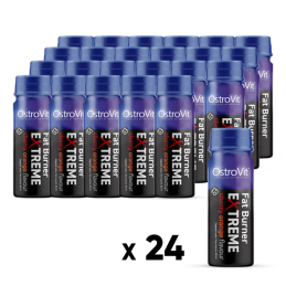 Fat Burner Extreme Shot, Arzator grasimi, 24 x 80 ml Beneficii OstroVit Fat Burner Extreme Shot: OstroVit Fat Burner Extreme Sho