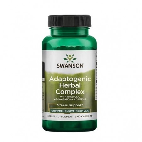 Swanson Adaptogenic Complex 60 Capsule (Rhodiola Ashwagandha Ginseng)