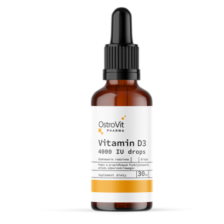 Ostrovit Pharma Vitamina D3 4000 IU lichida picaturi 30 ml (Supliment imunitate si oase)