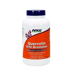 Now Foods Quercetina cu Bromelaina, 240 capsule (Antioxidant intareste imunitate) Beneficii Quercetina cu Bromelaina: ajuta in s