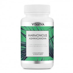 Vitaviva Harmonious Ashwagandha, 60 Capsule + 1 bucata CADOU Beneficii Ashwagandha: imbunatateste functia insuficienta a tiroide