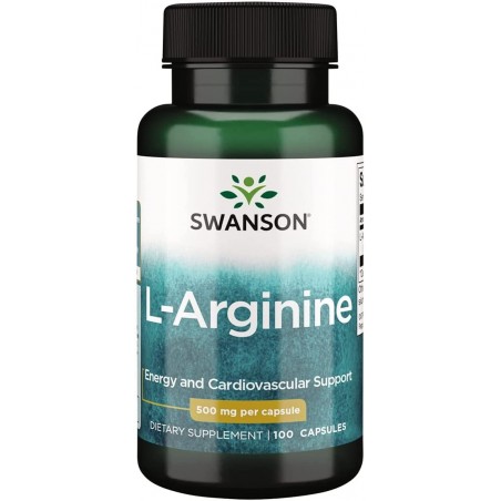 Swanson L-Arginine, 500 mg, 100 Capsule (l-arginina pentru potenta si erectie)