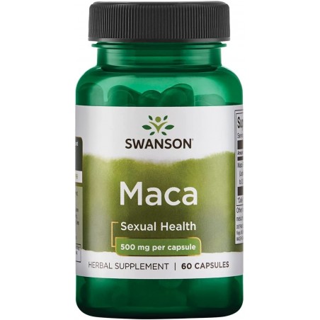 Swanson Maca Extract, 500 mg, 60 Capsule (Creste libidoul la femei si barbati)