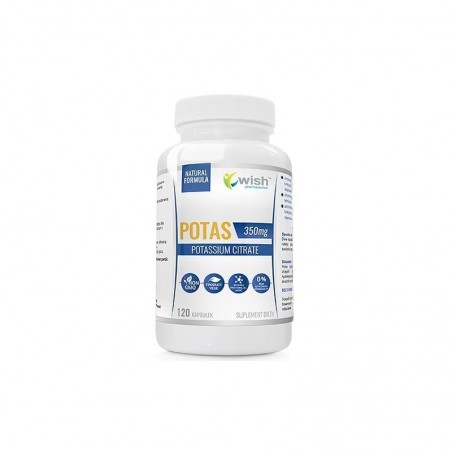 Wish Potassium citrate (Citrat de potasiu), 350 mg, 120 Capsule