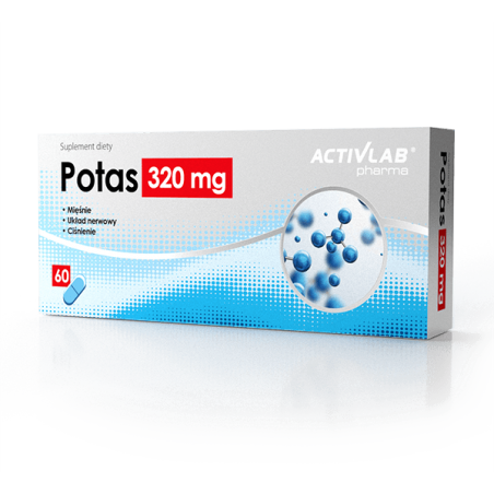 ActivLab Potasiu, 320 mg, 60 Capsule (Cresterea densitatii minerale osoase)