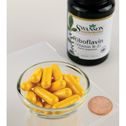 Swanson Riboflavin (Vitamina B2), 100mg, 100 Capsule Beneficii vitamina B2- stimuleaza energia, creste circulatia sangvina, prom