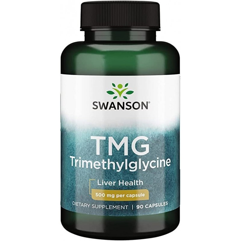 Swanson TMG (Trimetilglicina - Trimethylglycine), 500mg 90 Capsule Beneficii Trimetilglicina (TMG)- sustine sanatatea inimii, aj