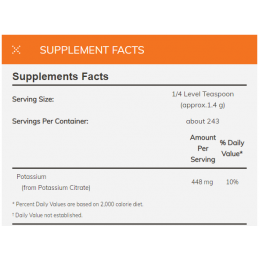 NOW Foods Potasiu Citrat, Pudra pura - 340 grame Beneficiile citratului de potasiu: ajuta in reducerea AVC-ului, ajuta la creste