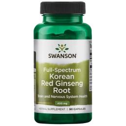 Swanson Full Spectrum Korean Red Ginseng (Ginseng rosu) 400mg - 90 Capsule Beneficii ginseng- antioxidant puternic care poate re