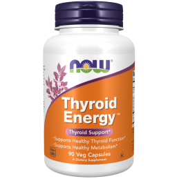 Now Foods Thyroid Energy - 90 Capsule Beneficii Thyroid Energy- ajuta la protejarea tiroidei de daunele cauzate de stresul oxida