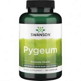 Swanson Pygeum 400 mg 120 Capsule - Pygeum extract, prostata marita Beneficii Pygeum: reducerea edemului prostatei, reduce coles