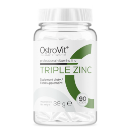 Triple Zinc, 15 mg - 90 Capsule- Reglarea proceselor metabolice si a activitatii enzimelor din organism Beneficii Zinc- reglarea