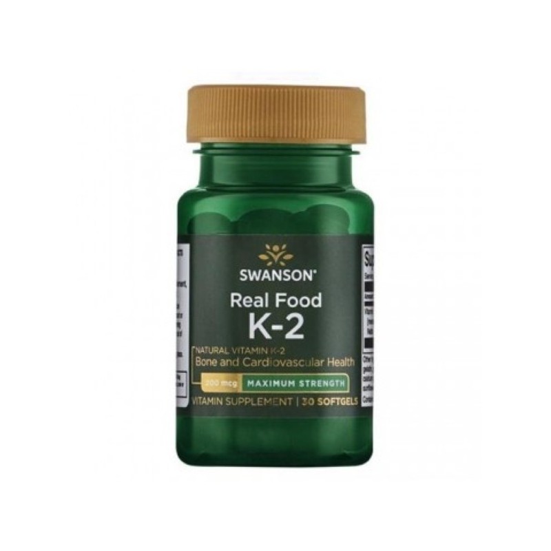 Swanson Vitamina K2 - 200 mcg, 30 Capsule Beneficii Vitamina K2- beneficii pentru oase, imbunatateste sanatatea cognitiva, ajuta