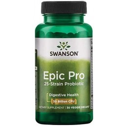 Swanson Epic Pro - Probiotic 30 miliarde CFU - 30 Capsule Beneficii Epic Pro- contribuie la sanatatea florei intestinale, stimul