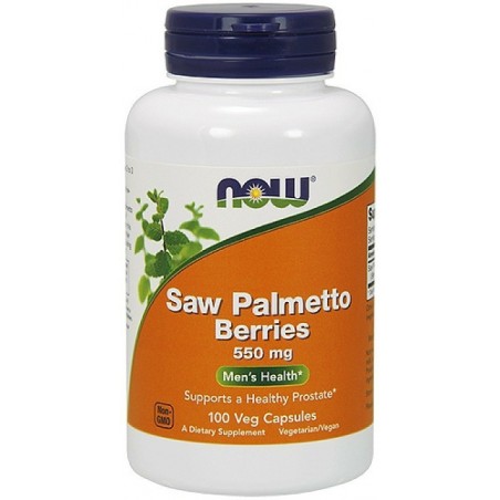 Now Foods Saw Palmetto Berries - 550mg 100 Capsule (Pentru prostata, creste tes-tosteronul)