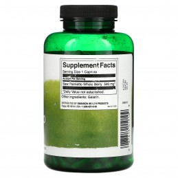 Swanson Saw Palmetto - 540mg - 250 Capsule (Supliment naturist prostata) Beneficii Saw Palmetto: poate sustine sanatatea prostat