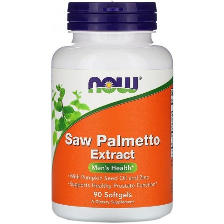 Now Foods Saw Palmetto Extract (Dovleac & Zinc) 80mg - 90 Capsule