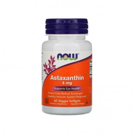 NOW Foods Astaxanthin (Astaxantina) 4mg - 60 Capsule