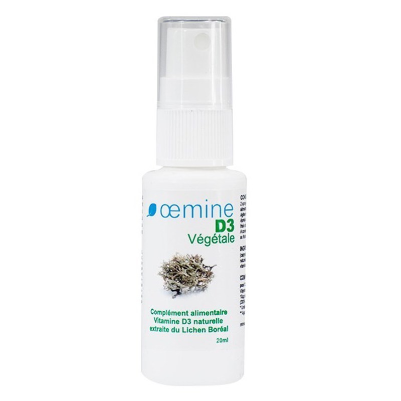 Oemine Vitamina D3 - vegetala, spray picaturi orale Beneficii Vitamina D3: mentinerea sanatatii dintilor si a oaselor, mentinere