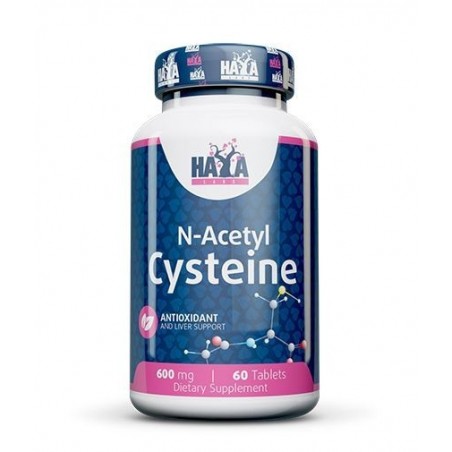 Haya Labs N-Acetil L-Cisteina - N-Acetyl L-Cysteine 600 mg 60 capsule (Creste imunitatea, antiinflamator, detoxifiere)