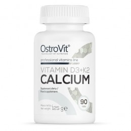 Vitamina D3 + K2 + Calciu 90 Tablete- Creste mineralizarea oaselor și a dinților, absorbția si utilizarea corectă a calciului BE