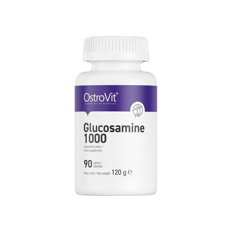 Glucozamina, 1000 mg, 90 Pastile- Ameliorează simptomele osteoartritei, exercită o acțiune antiinflamatorie Beneficii Glucosamin