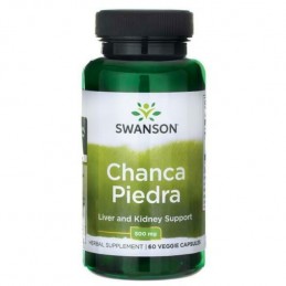 Swanson Chanca Piedra Phyllanthus Niruri, 500mg - 60 Capsule Beneficii Chanca piedra- poate prezenta eficienta in ameliorarea di