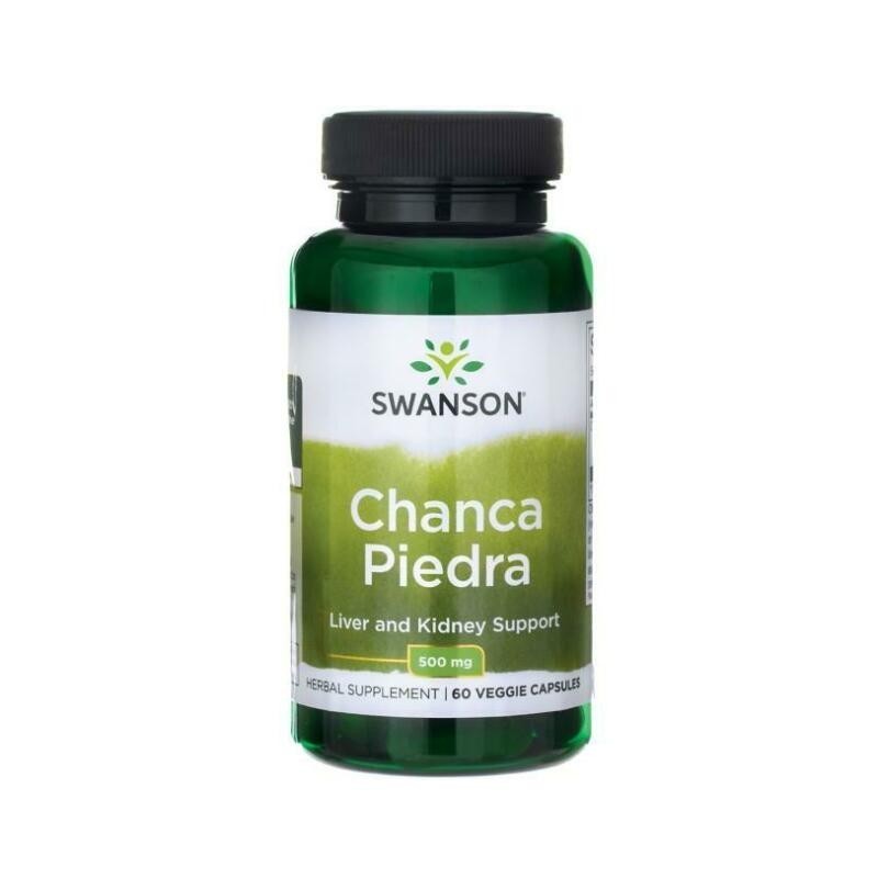 Swanson Chanca Piedra Phyllanthus Niruri, 500mg - 60 Capsule Beneficii Chanca piedra- poate prezenta eficienta in ameliorarea di