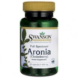 Swanson Full Spectrum Aronia (Chokeberry), 400mg - 60 Capsule Beneficii Aronia- creste sanatatea inimii, amelioreaza diabetul, b