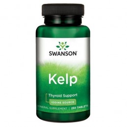 Kelp Iodine Source (Alge de mare) 250 Tablete- Sustine funtia tiroidiana, ajuta sanatatea oaselor Beneficii Kelp (alge de mare)-