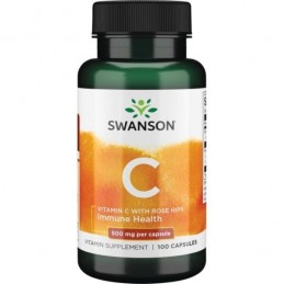 Vit.C & Macese, 100 Capsule- Antioxidant, ajuta in protejarea celulelor impotriva daunelor oxidative Beneficii Vitamina C &amp; 