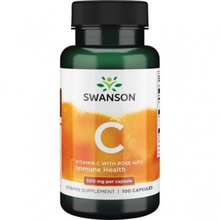 Swanson Vitamin C & Rose Hips Extract (Vit.C & Macese) - 100 Capsule