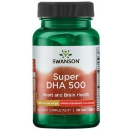 Super DHA 500 from Food-Grade Calamari, 30 Capsule- Iti protejeaza inima, imbunatateste simptomele adhd, amelioreaza inflamatia 