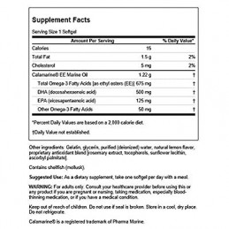 Super DHA 500 from Food-Grade Calamari, 30 Capsule- Iti protejeaza inima, imbunatateste simptomele adhd, amelioreaza inflamatia 