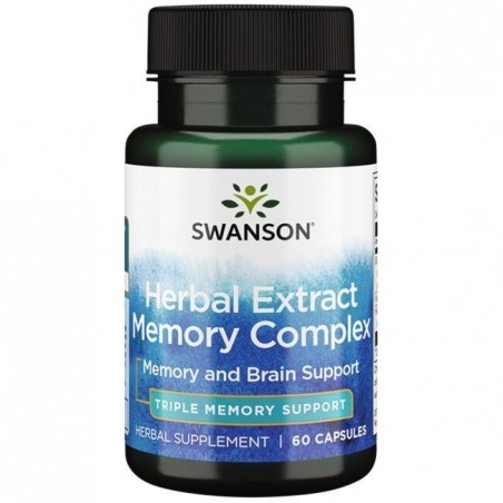 Swanson Herbal Extract Memory Complex (pentru memorie) - 60 Capsule