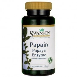 Papain Papaya Enzyme, 100mg - 90 Capsule, Efecte antioxidante puternice, poate imbunatati sanatatea inimii Beneficii Papain Papa