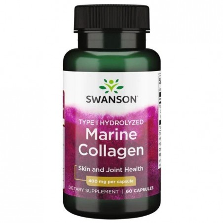 Swanson Type I Hydrolyzed Marine Collagen (Colagen marin) - 60 Capsule