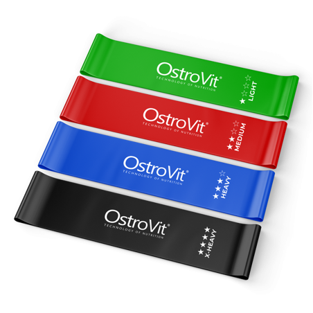 OstroVit Training Bands (Benzi de antrenament) 4 bucati set