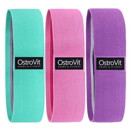 OstroVit Material Resistance Bands (Benzi de rezistenta materiale) 3 bucati set